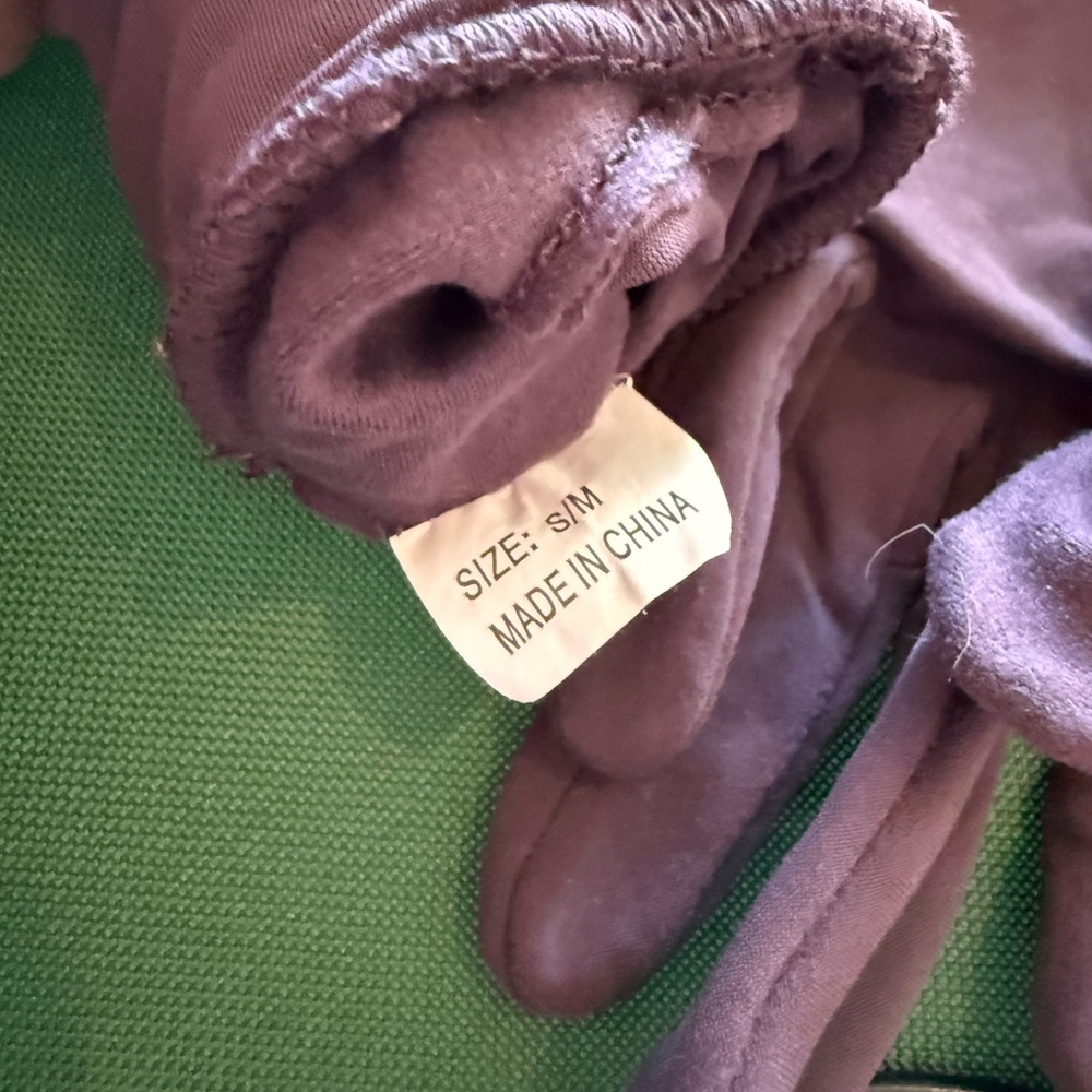 Purple tracksmith gloves size small/medium